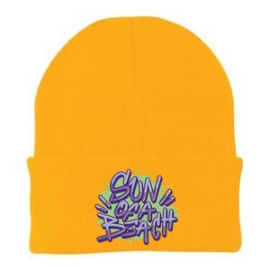 Sun Of A Beach Graffiti Summer Knit Cap Winter Beanie