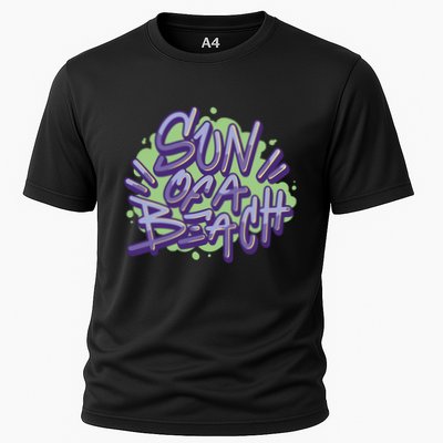 Sun Of A Beach Graffiti Summer Performance Shirt