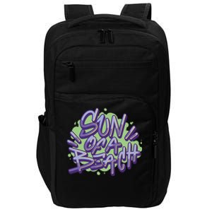 Sun Of A Beach Graffiti Summer Impact Tech Backpack