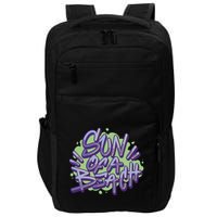 Sun Of A Beach Graffiti Summer Impact Tech Backpack