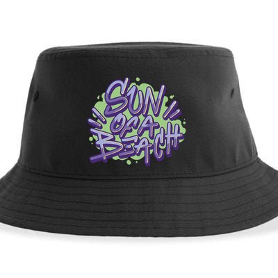 Sun Of A Beach Graffiti Summer Sustainable Bucket Hat