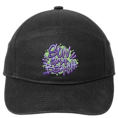 Sun Of A Beach Graffiti Summer 7-Panel Snapback Hat