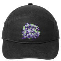 Sun Of A Beach Graffiti Summer 7-Panel Snapback Hat