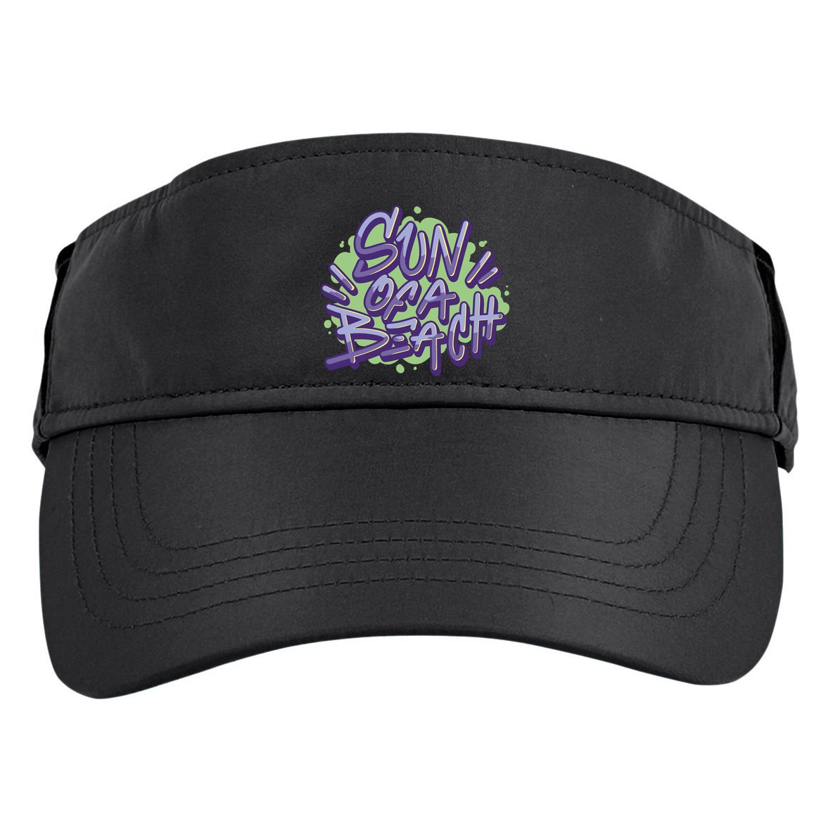 Sun Of A Beach Graffiti Summer Adult Drive Performance Visor