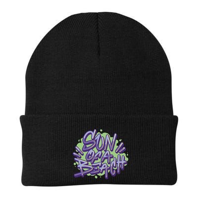 Sun Of A Beach Graffiti Summer Beanie