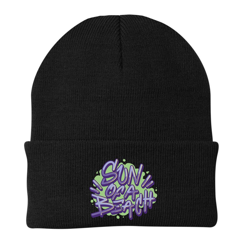 Sun Of A Beach Graffiti Summer Beanie