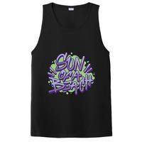 Sun Of A Beach Graffiti Summer PosiCharge Competitor Tank