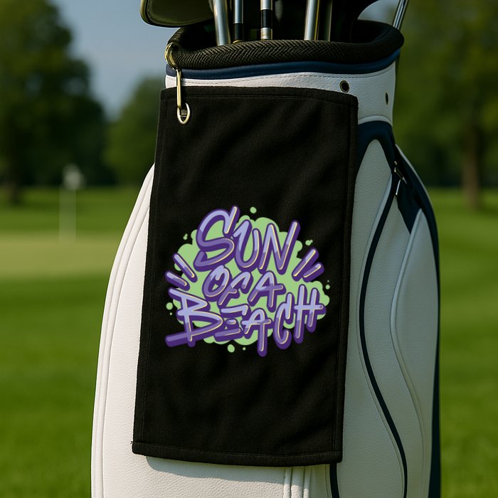 Sun Of A Beach Graffiti Summer Golf Towel