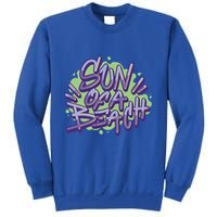 Sun Of A Beach Graffiti Summer Sweatshirt