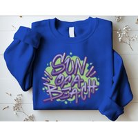 Sun Of A Beach Graffiti Summer Sweatshirt