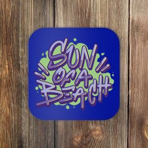 Sun Of A Beach Graffiti Summer Coaster