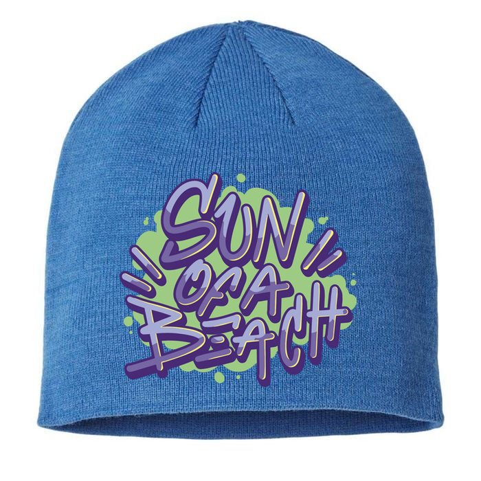 Sun Of A Beach Graffiti Summer Sustainable Beanie