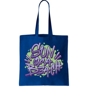 Sun Of A Beach Graffiti Summer Tote Bag