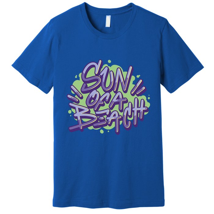 Sun Of A Beach Graffiti Summer Premium T-Shirt