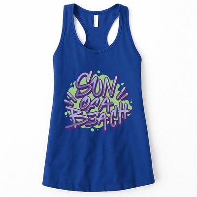 Sun Of A Beach Graffiti Summer Womens Tank Top