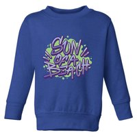 Sun Of A Beach Graffiti Summer Toddler Sweatshirt