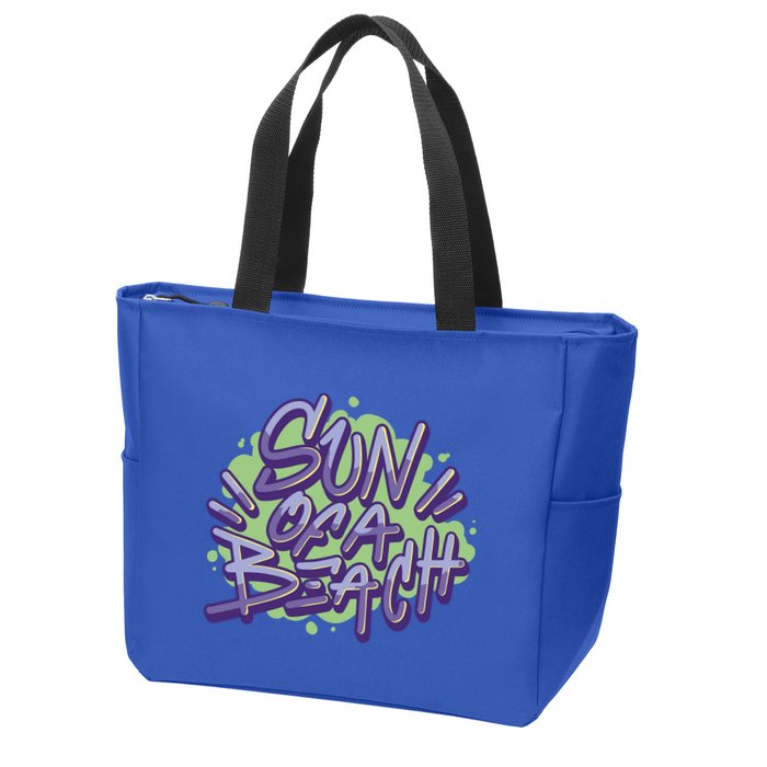 Sun Of A Beach Graffiti Summer Zip Tote Bag