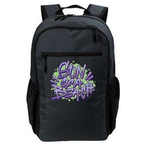 Sun Of A Beach Graffiti Summer Daily Commute Backpack