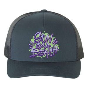 Sun Of A Beach Graffiti Summer Yupoong Adult 5-Panel Trucker Hat