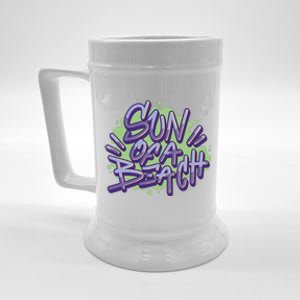 Sun Of A Beach Graffiti Summer Beer Stein