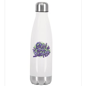 Sun Of A Beach Graffiti Summer Stainless Steel Insulated Water Bottle