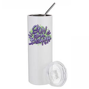 Sun Of A Beach Graffiti Summer Stainless Steel Tumbler