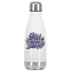 Sun Of A Beach Graffiti Summer Stainless Steel Insulated Water Bottle