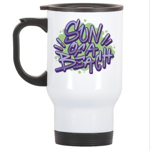 Sun Of A Beach Graffiti Summer Stainless Steel Travel Mug