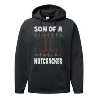 Son Of A Nutcracker Jumper Ugly Christmas Sweater Performance Fleece Hoodie