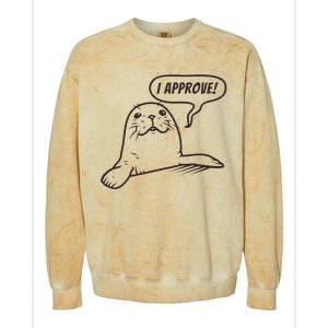 Seal Of Approval From A Seal Fanatic Colorblast Crewneck Sweatshirt