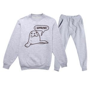 Seal Of Approval From A Seal Fanatic Premium Crewneck Sweatsuit Set