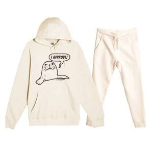 Seal Of Approval From A Seal Fanatic Premium Hooded Sweatsuit Set