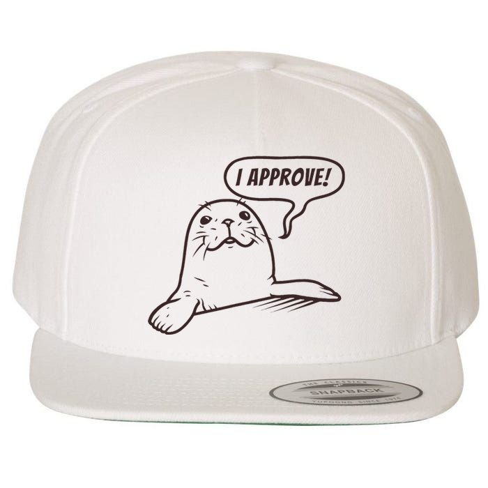 Seal Of Approval From A Seal Fanatic Wool Snapback Cap