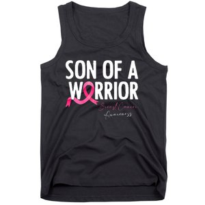 Son Of A Warrior Pink Ribbon Breast Cancer Awareness Tank Top