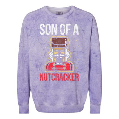 Son Of A Nutcracker Christmas Colorblast Crewneck Sweatshirt