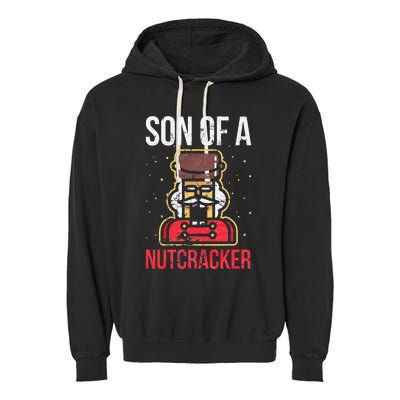 Son Of A Nutcracker Christmas Garment-Dyed Fleece Hoodie