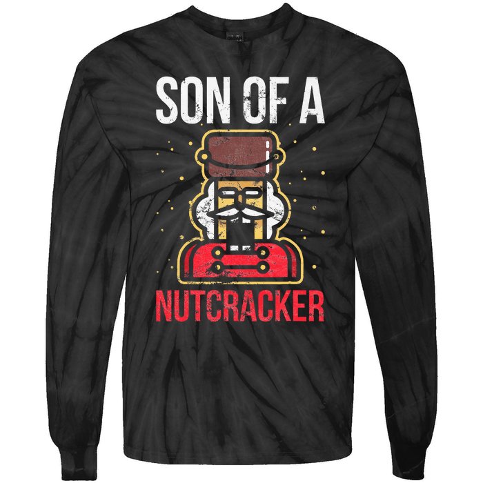 Son Of A Nutcracker Christmas Tie-Dye Long Sleeve Shirt