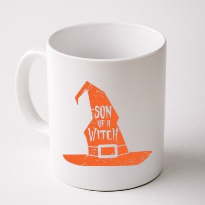 Son Of A Witch Hat Pun Quote Costume Easy Halloween Gifts Coffee Mug