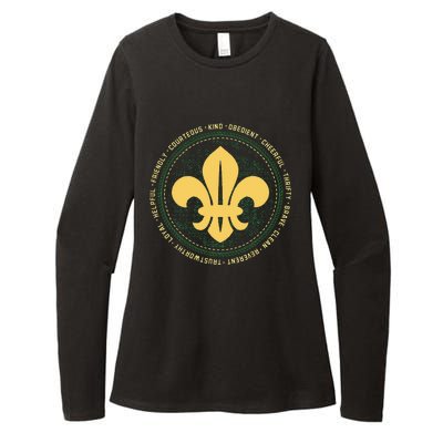 Scout Oath And Law Scout Member And Womens CVC Long Sleeve Shirt