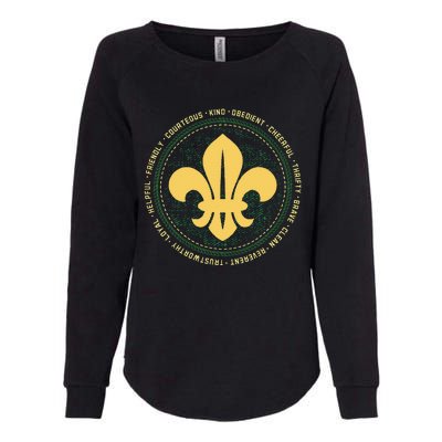 Scout Oath And Law Scout Member And Womens California Wash Sweatshirt