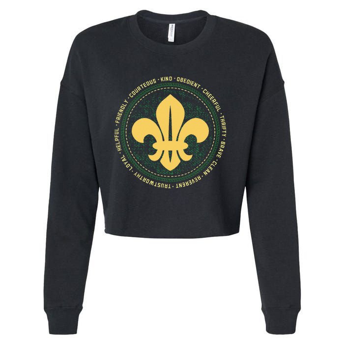 Scout Oath And Law Scout Member And Cropped Pullover Crew