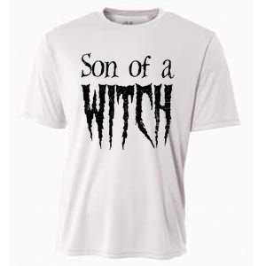 Son Of A Witch Spooky Halloween Wiccan Cooling Performance Crew T-Shirt