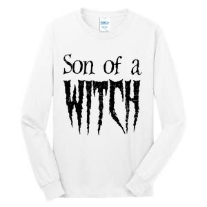 Son Of A Witch Spooky Halloween Wiccan Tall Long Sleeve T-Shirt