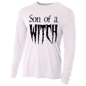 Son Of A Witch Spooky Halloween Wiccan Cooling Performance Long Sleeve Crew