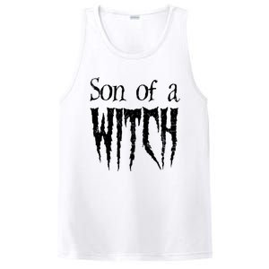 Son Of A Witch Spooky Halloween Wiccan PosiCharge Competitor Tank