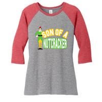 Son Of A Nutcracker Women's Tri-Blend 3/4-Sleeve Raglan Shirt