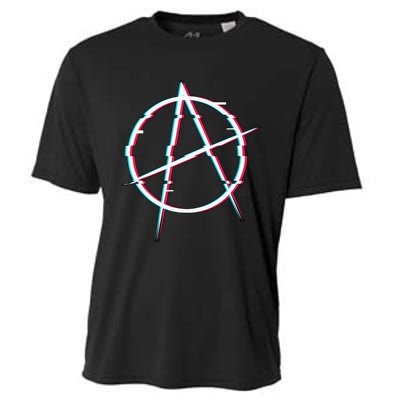 Symbol Of Anarchy Anti Government Steam Cooling Performance Crew T-Shirt