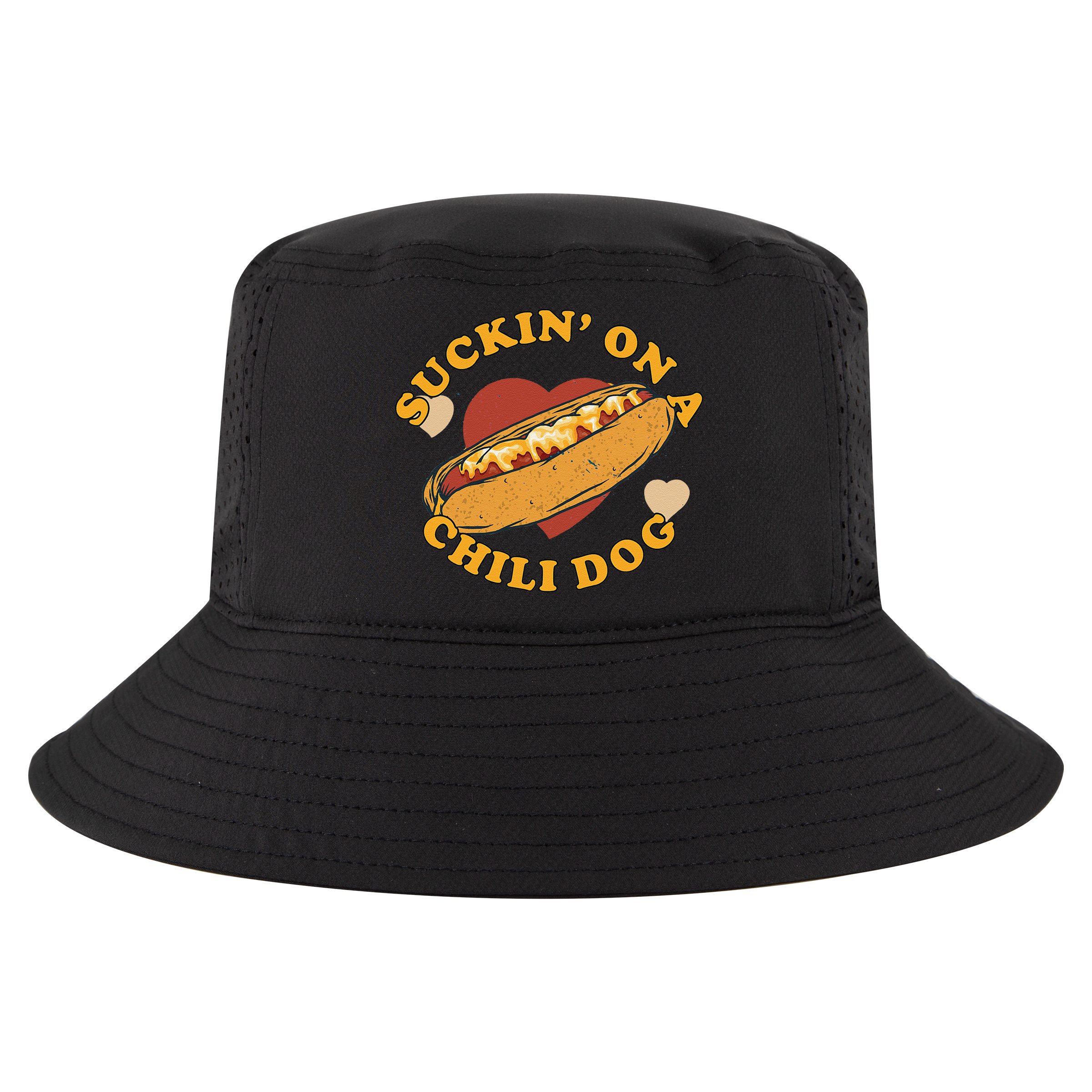 Suckin On A Chili Dog Foodie Funny Cool Comfort Performance Bucket Hat