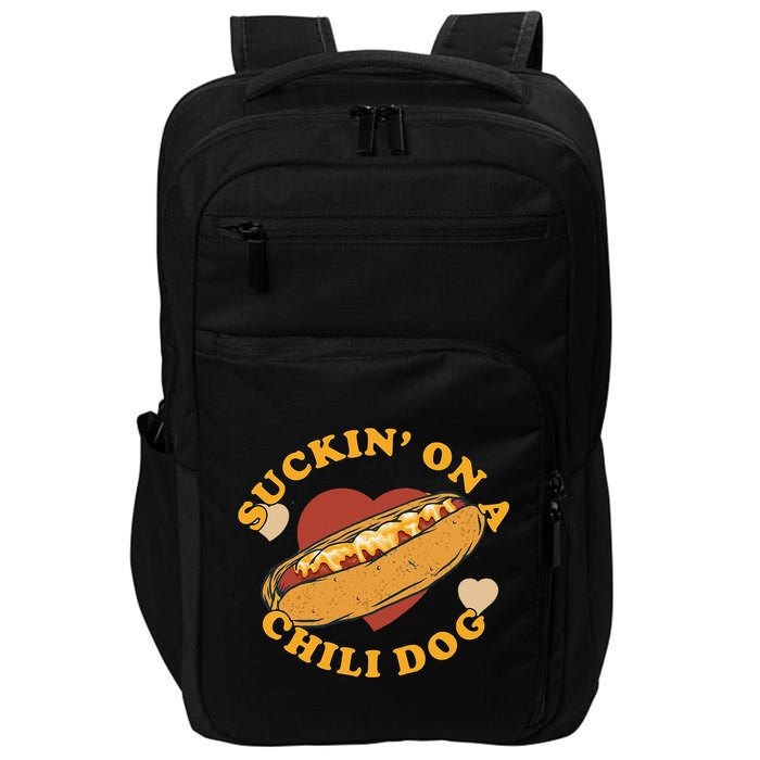 Suckin On A Chili Dog Foodie Funny Impact Tech Backpack