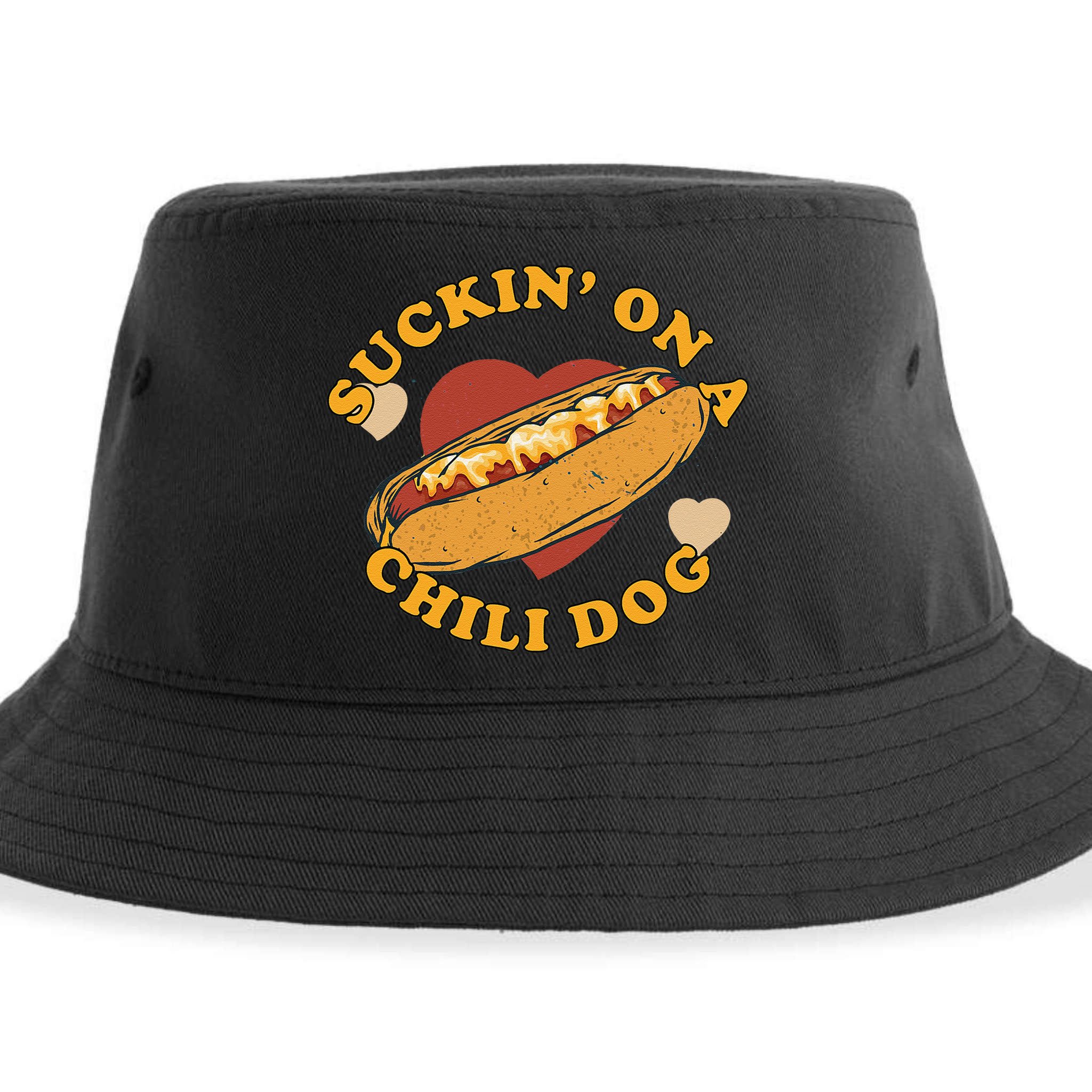 Suckin On A Chili Dog Foodie Funny Sustainable Bucket Hat